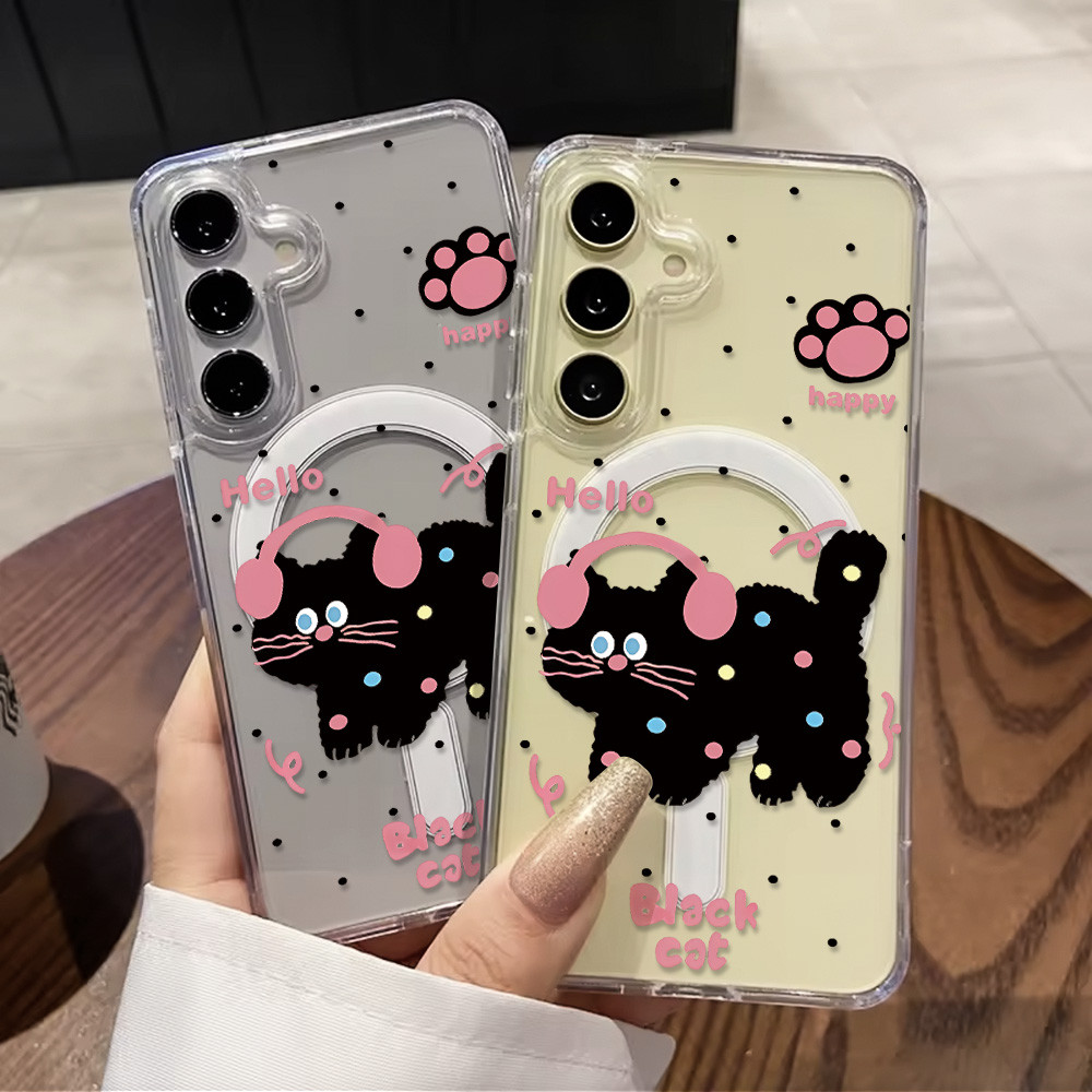 เคส for Samsung A07 A57 A17 S26 Ultra A37 A56 A06 A16 A55 A36 A35 A15 A26 A54 S25 S24 S23 เคสใส ลายการ์ตูนน่ารักสำหรับ