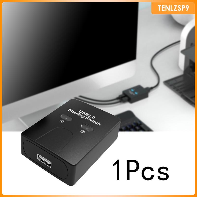 [tenlzsp9] สวิตช์แชร์เครื่องพิมพ์ 2 in 1 USB 2.0 อะแดปเตอร์ Plug and Play ความสามารถกว้างสําหรับเมาส