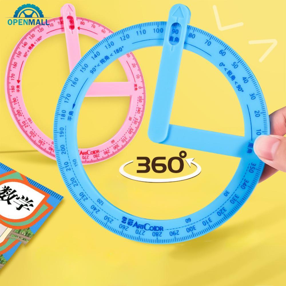 เปิดมอลล์ 360 ไม้โปรแทรกเตอร์พกพา เครื่องมือช่วยสอนคณิตศาสตร์ เครื่องมือวาดเครื่องมือ โอ3z6