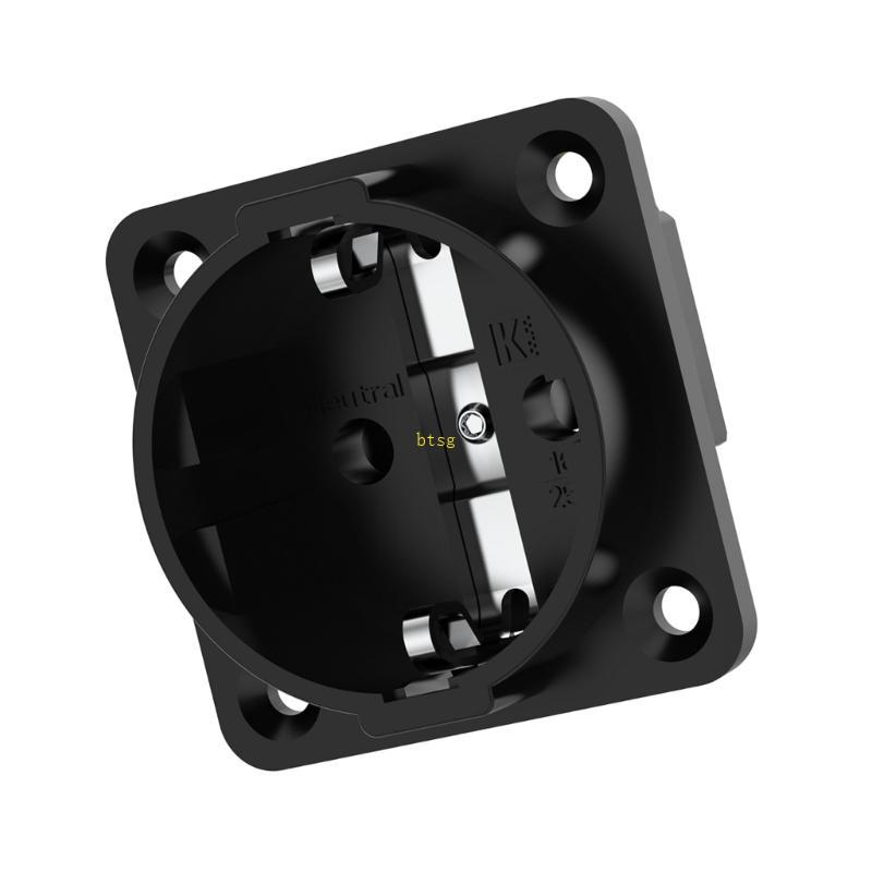 Btsg ปลั๊กไฟแผงซ็อกเก็ต 16A ปลั๊กไฟซ็อกเก็ตติดผนังอุปกรณ์ทดแทน