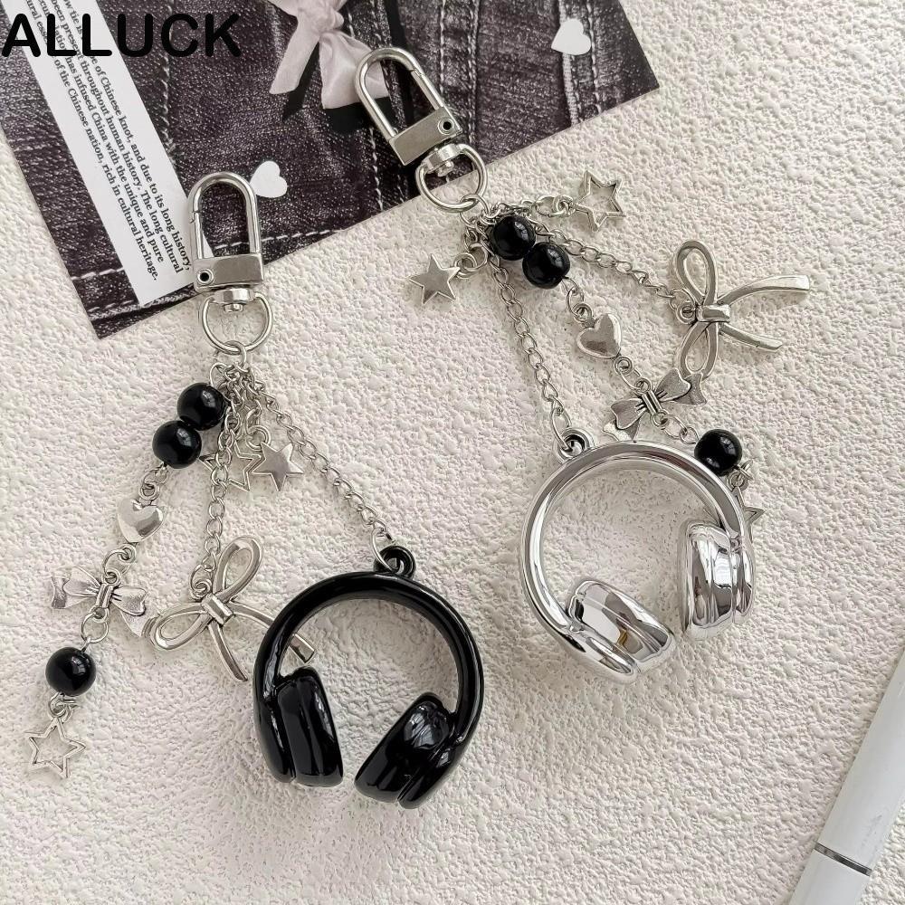 เครื่องรางหูฟัง ALLUCK, เครื่องรางกระเป๋าหูฟังเพลงแบบแขวน Y2K, พวงกุญแจตกแต่งกระเป๋าแฟชั่น