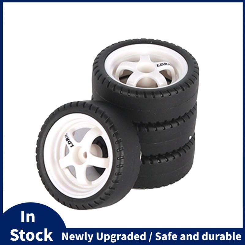 4 ชิ้น 33 มิลลิเมตร RC Drift ล้อยาง Hard Tyre สําหรับ LDRC AE86 A86 A86P LD1801 1/18 RC รถอะไหล่อัพเ