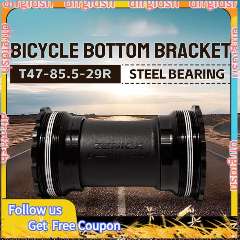 ขาตั้งจักรยาน D & FSENICX DUB Bottom Bracket สำหรับ.shaft crankset ขนาด 85.5 T47