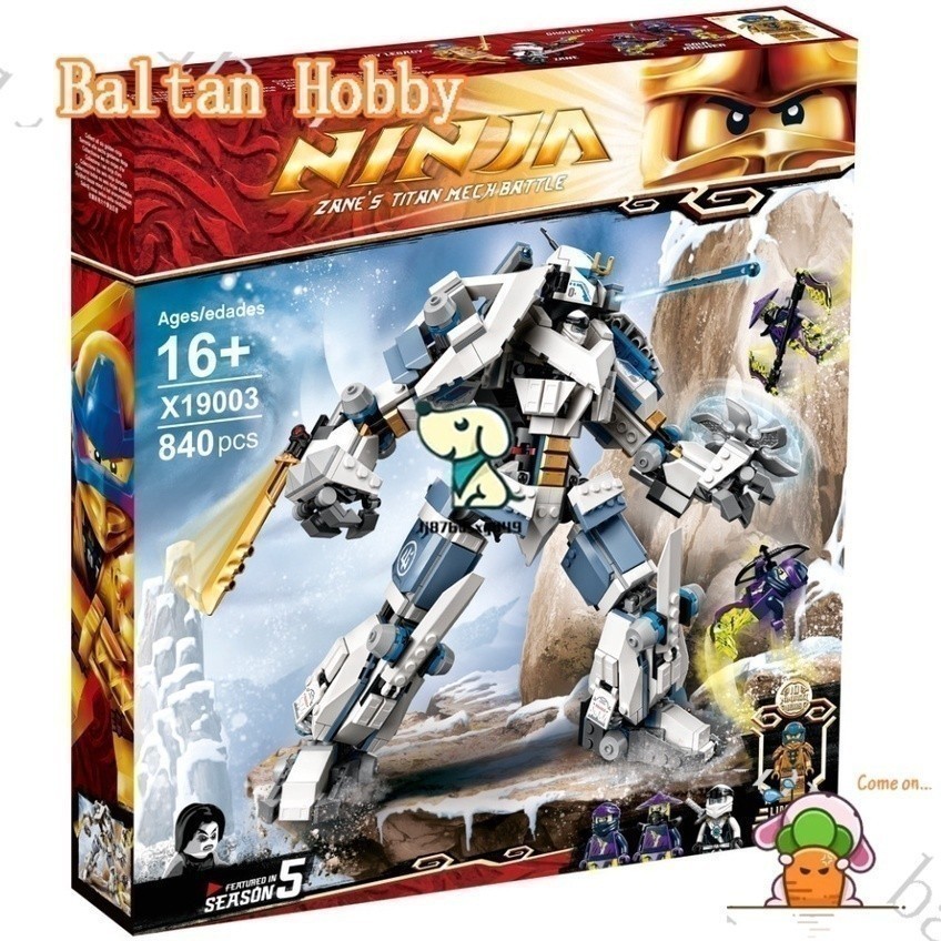 Baltan ของเล่น HN7X เข้ากันได้กับ /Ninjago/Zanes Titan Mech Battle/71738/2039/99901/85040/บล็อกตัวต่