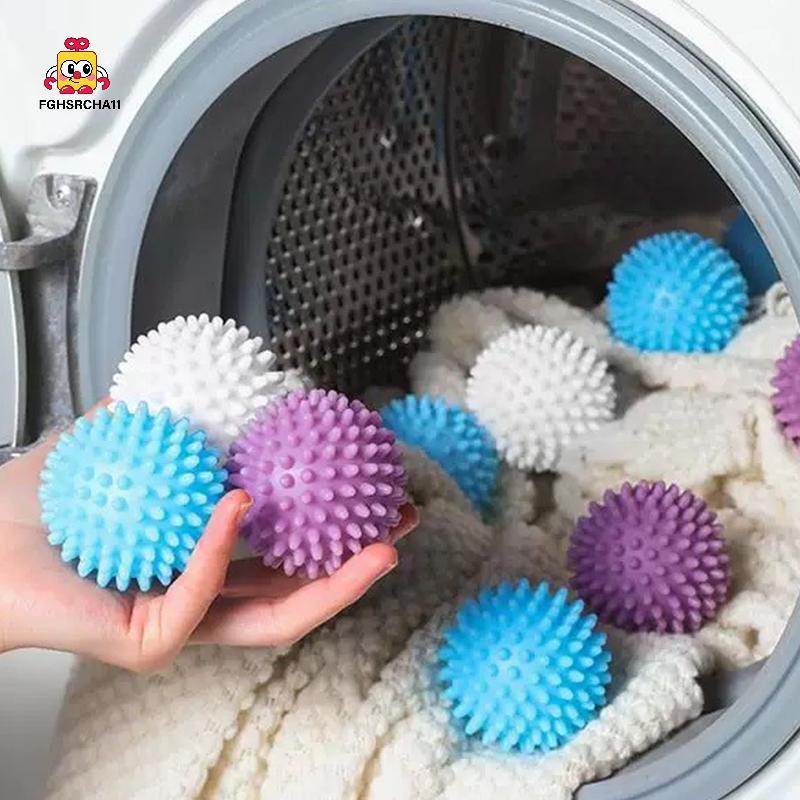 FG 5pcs Anti Winding ซักรีด Ball วงกลมสีขาวบริสุทธิ์ Magic ทําความสะอาดกลองเครื่องซักผ้าสําหรับ Dirt