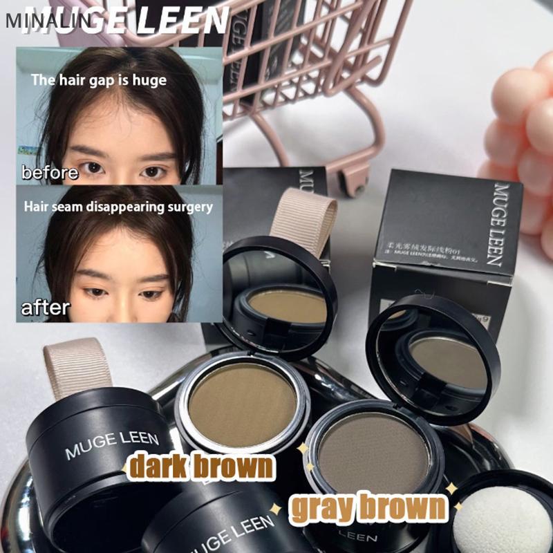 NA 1PCS Hairline Powder Hair Root Cover Up น้ําธรรมชาติทันทีดัดแปลงซ่อมผม Shadow Powder แต่งหน้าผมคอ