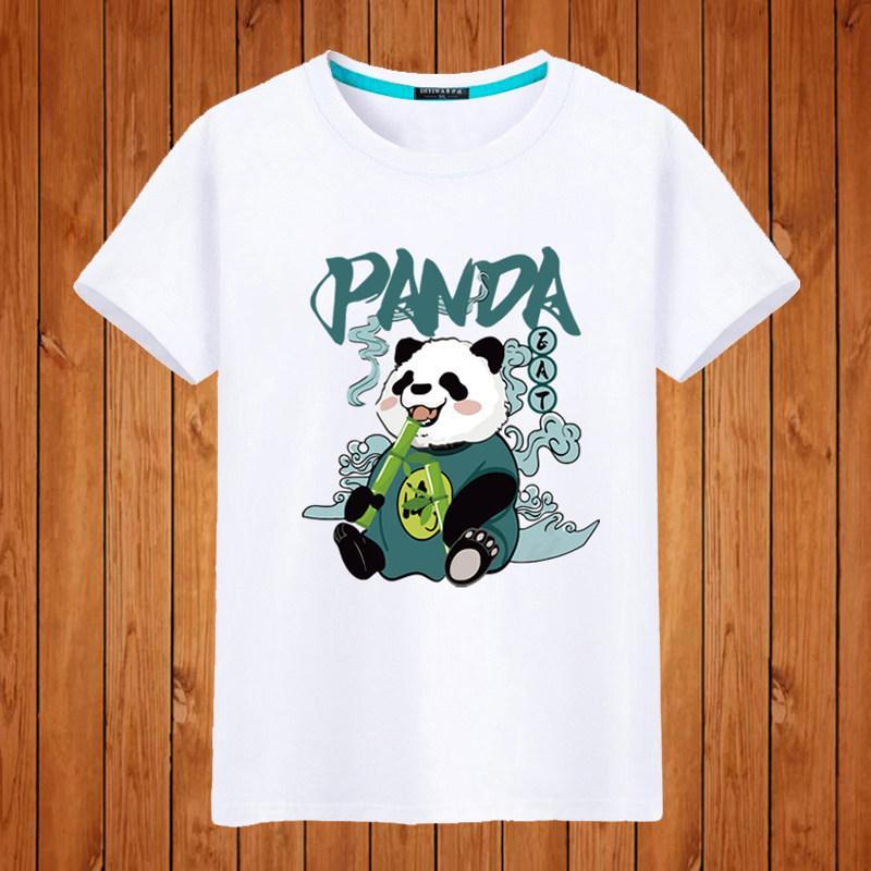 2026新款猫t tee Short mens Short furty seasons korean Jevirt crushion 2026 New Panda เสื้อยืดผู้ชายแขนส