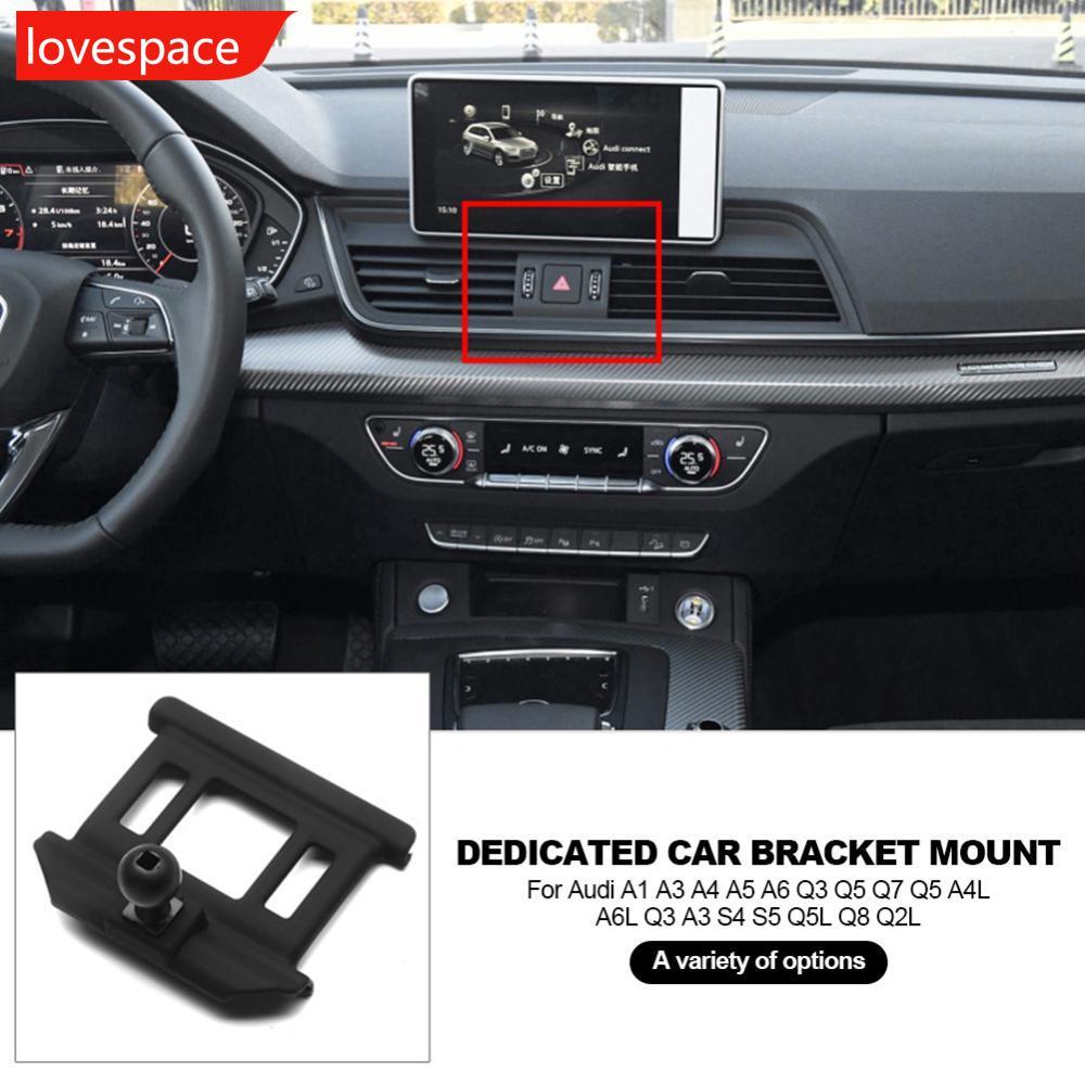 LOVESPACE เฉพาะที่วางโทรศัพท์ฐาน Collecation Mount Bracket สําหรับ Audi A1 A3 A4 A5 A6 Q3 Q5 Q7 Q5 A