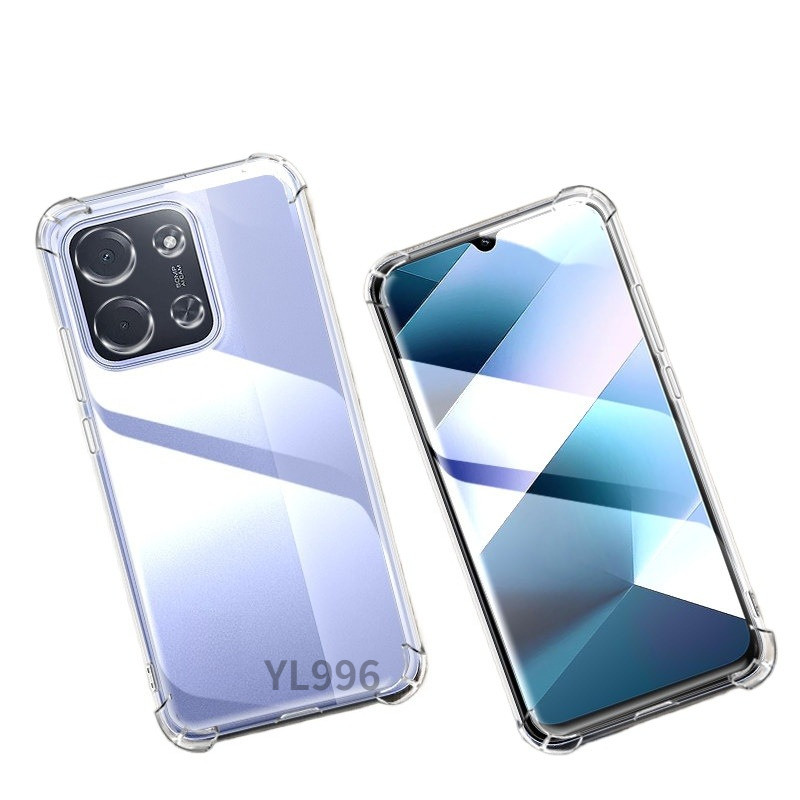 Xiaomi Poco C85 C75 Poco X8Pro C71 X7Pro X8Pro Max โปร่งใสมุมถุงลมนิรภัยกันกระแทกเคสโทรศัพท์แบบนุ่ม