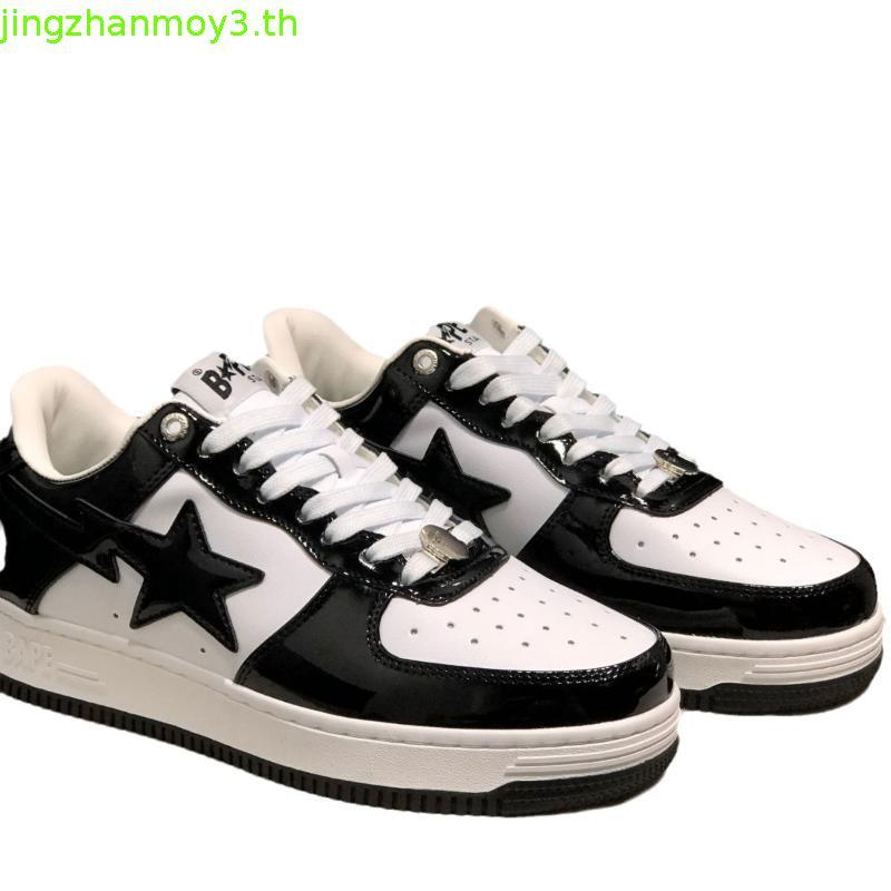 A Bathing Ape (BAPE) BAPE STA Lightning Star Low Cut รองเท้าลำลองรองเท้ากีฬาคู่