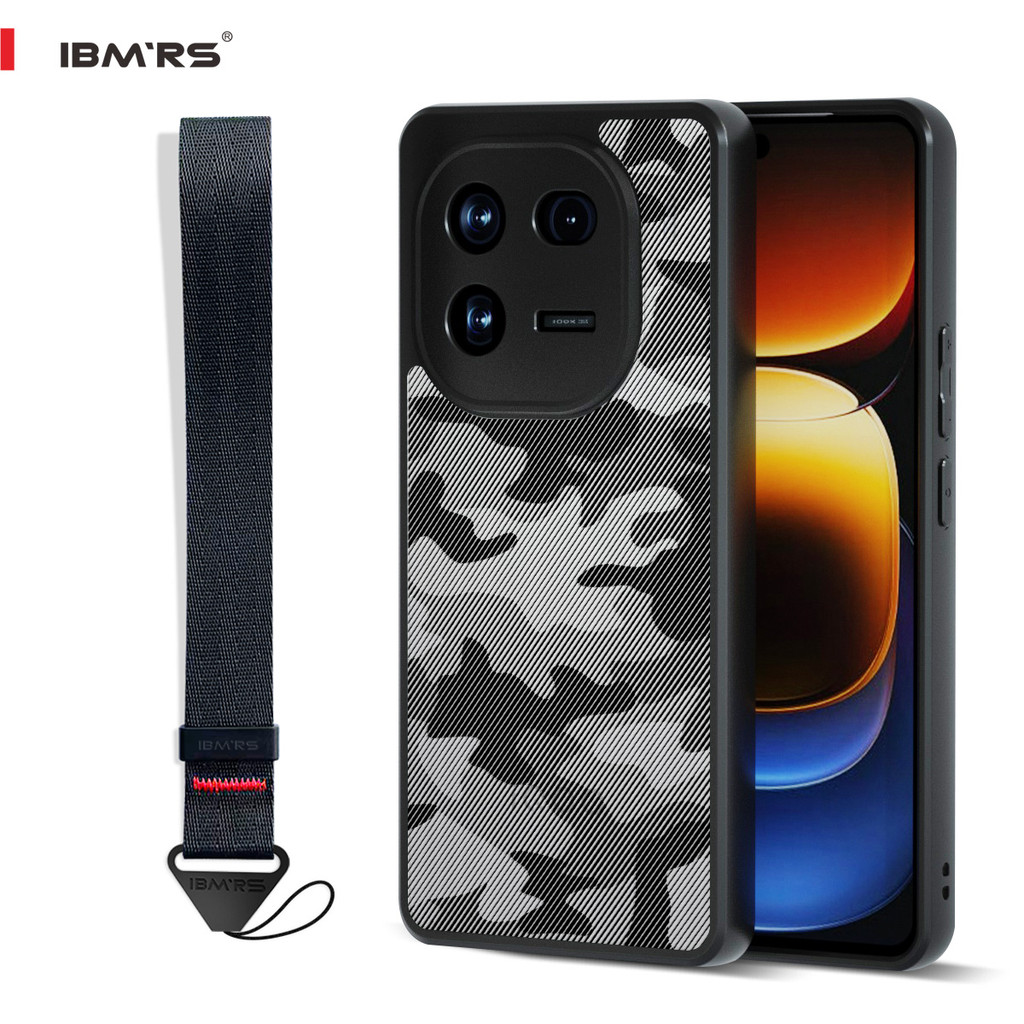 เคส IBMRS Camo สําหรับ iQOO 12 PC+TPU ฝาครอบกล้องกันกระแทก