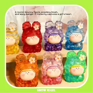 ตุ๊กตา Art Toy น่ารัก ของตกแต่งโต๊ะ ตุ๊กตาตั้งโต๊ะน่ารัก เรซิ่นใส สีพาสเทล ของตกแต่งโต๊ะ ของขวัญน่ารัก