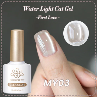 【Local】BORN PRETTY สีขาวสีเทาแม่เหล็กเจลเล็บน้ําแมวตาเล็บเจล Soak Off UV LED Varnis กึ่งถาวร