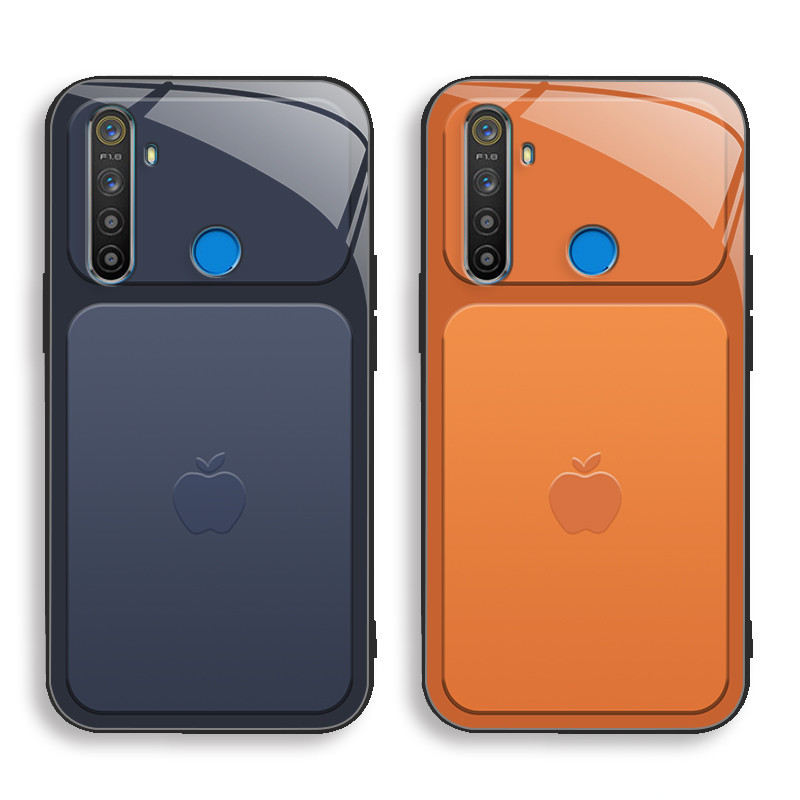 เข้ากันได้กับ [Realme 5 4g/5s 4g/5i 4g/6i 4g] เคสโทรศัพท์แก้วซิลิโคน HD-Tech Minimalist ประณีต