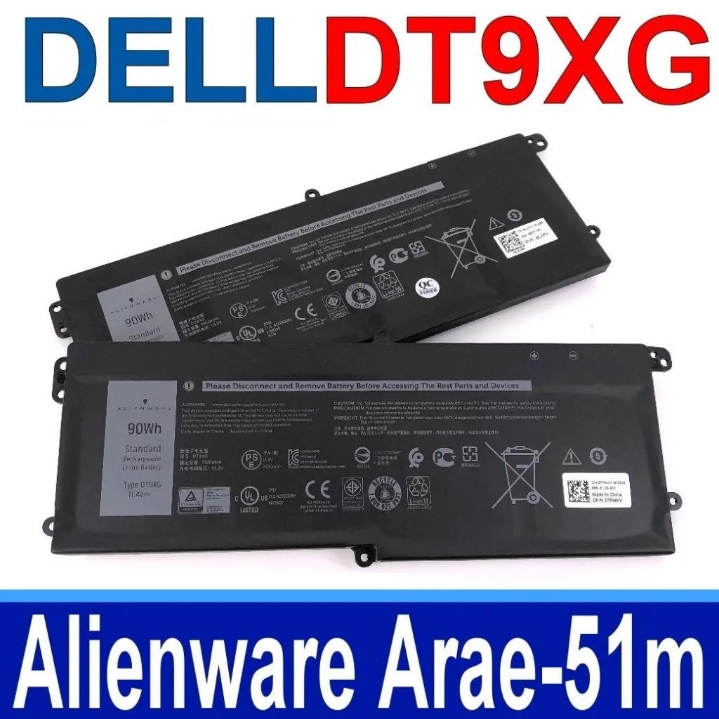 DT9XG P38E001 P38E DE.LL Alienware AREA-51M I9-9900K RTX 2080 ALWA51M-D1969PW แบตเตอรี่