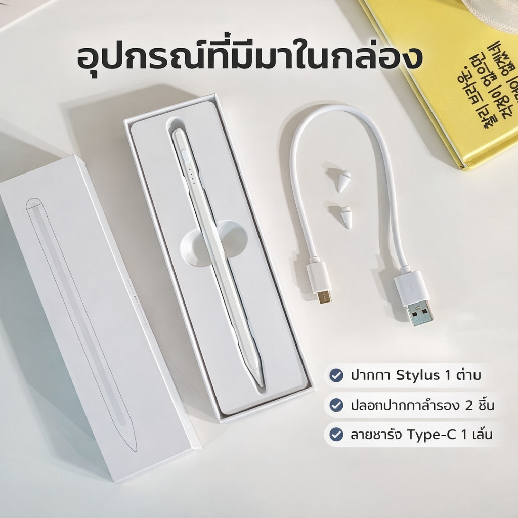 ปากกาไอแพด Stylus penสำหรับ Air7/6/5/4 Pro12.9/Pro11gen7/8/910/11A16มินิ 6/5ปากกาสไตลัส Stylus Pen ป