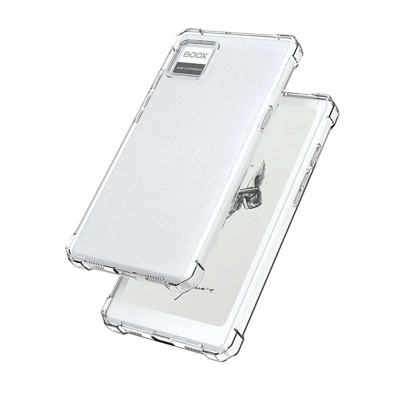 สําหรับ Funda Onyx Boox P6 P6 Pro P6Pro boox P6+ กรณี 6.13 "2026 eBook Clear TPU ปกหลัง 4 ถุงลมนิรภั