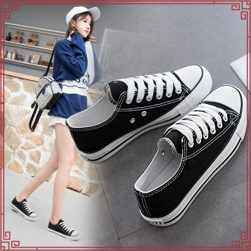 Original Warrior Shoes Warrior Sparta LC Shoes รองเท้านักเรียนสีดําและสีขาว