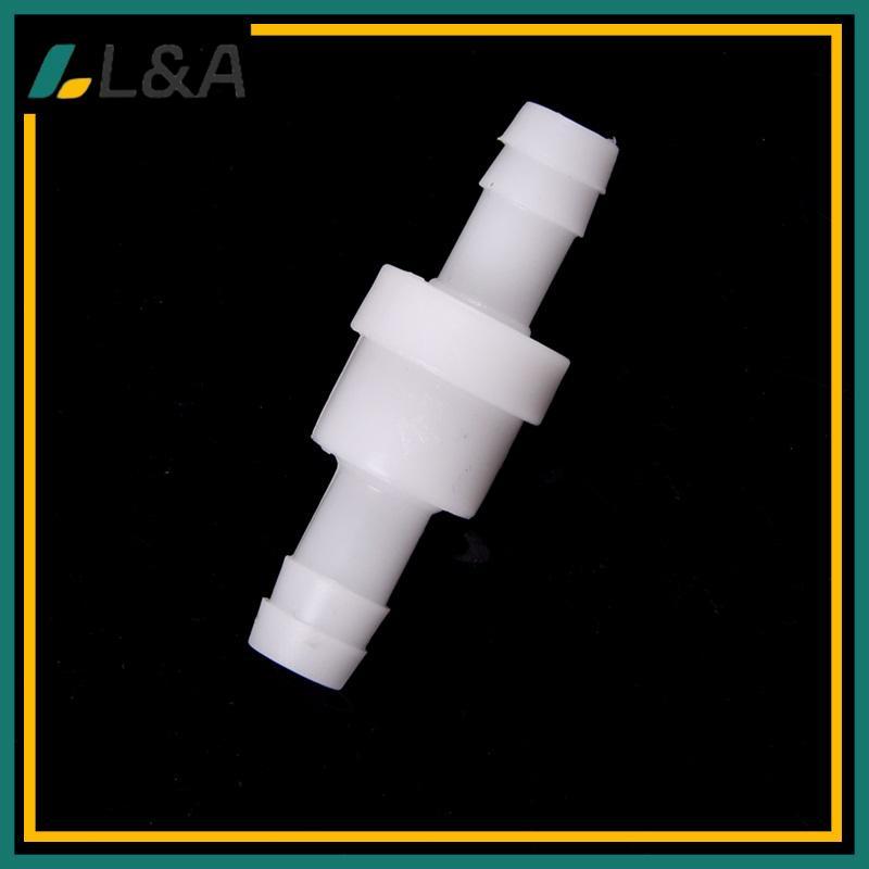 L&A 12mm 1/4" พลาสติกสีขาว Non Return Che Valve One Way Fuel เบนซินดีเซล .