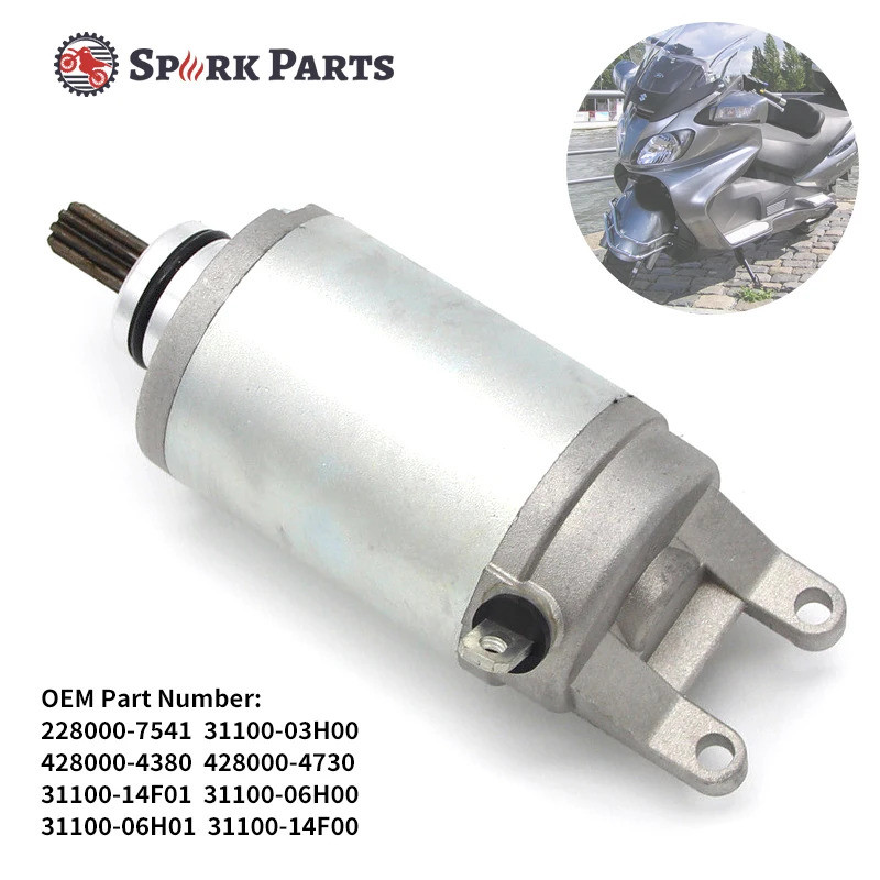 31100-14F01 Starter มอเตอร์สําหรับ Suzuki AN250 AN400 Burgman 125 200 250 400 150 UH125 UH200 UC UX 