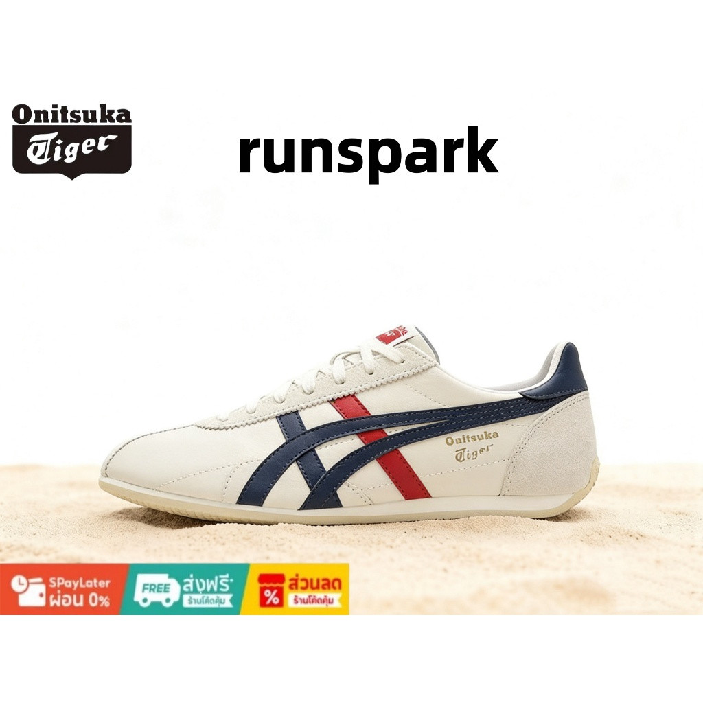 Onitsuka Tiger Runspark รองเท้าผ้าใบของแท้สำหรับทั้งผู้ชายและผู้หญิง พร้อมส่ง NSTC