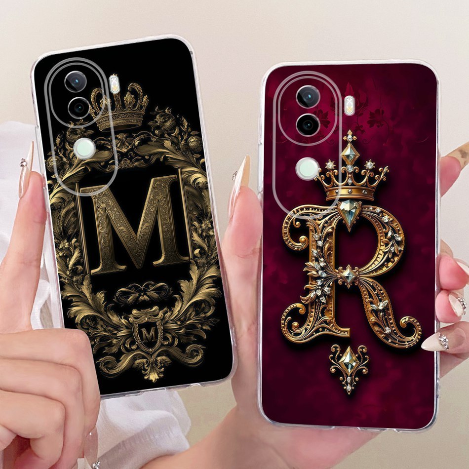 สําหรับ Vivo V40e V40 V40Pro แฟชั่นมงกุฎเริ่มต้นคู่เคสโทรศัพท์ VivoV40 Pro V 40 40E ซิลิโคนนุ่ม TPU 