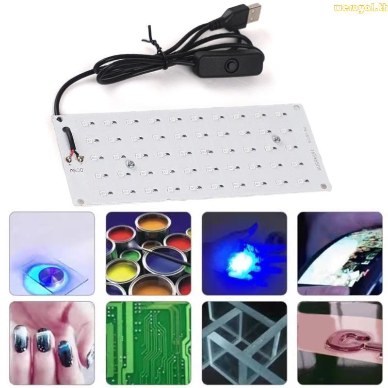 Weroyal Professional Curing หลอดไฟ 395nm Curing โคมไฟฟิล์ม 395nm 5V Light Source Board สําหรับเล็บ A