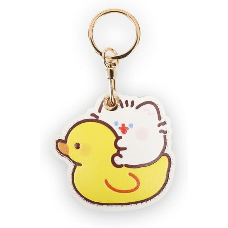 เคสป้องกันพวงกุญแจหนัง ใช้ได้กับ AirTag, GPS AirTag พวงกุญแจ Tracker, พร้อมพวงกุญแจ, เคส AirTag ป้อง