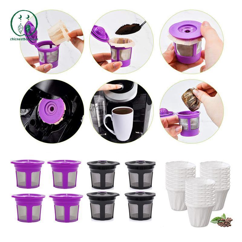 [Chicnest] กระดาษทิ้งกระดาษกรองกาแฟสําหรับ Keurig Reusable K ถ้วยสําหรับเครื่องชงกาแฟ Keurig Univers