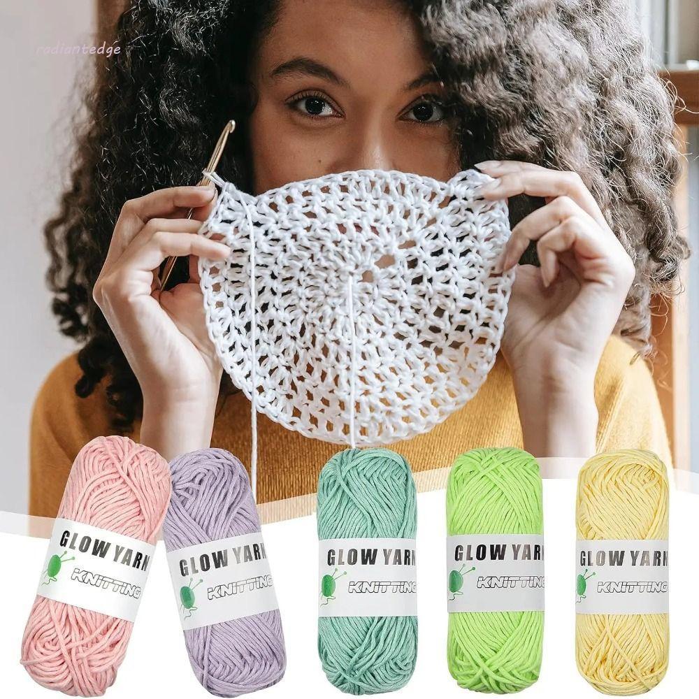 RADIANT 50g/roll Luminous Chunky Yarn, DIY Hand Craft Glow In The Dark Glowing Yarn, Skin-friendy So