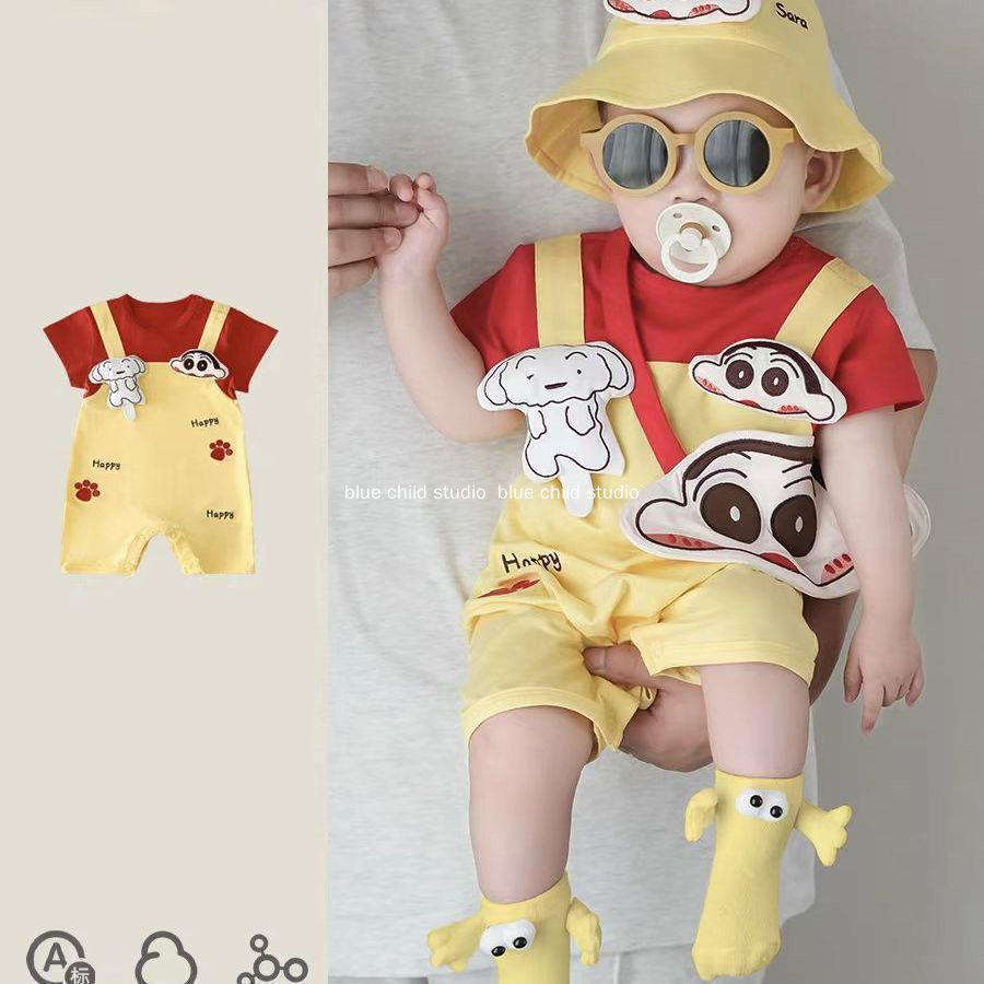 ชุดจั๊มสูท Shin-Chan ดีไซน์ใหม่ สำหรับทารก เหมาะสำหรับออกนอกบ้าน