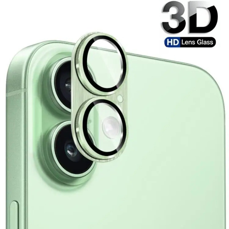 HD กระจกนิรภัยโลหะแหวนเกราะกล้องเลนส์สําหรับ Apple iPhone17 Anti-Scratch ฝาครอบโทรศัพท์เลนส์สําหรับ Apple iPhone 17 เลนส์ฟิล์ม