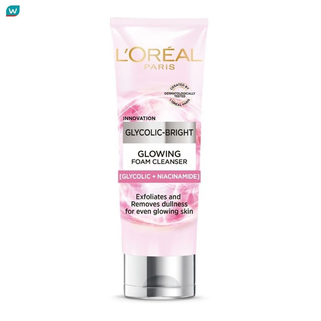 L'Oreal ลอรีอัล ปารีส ไกลโคลิค-ไบรท์ โกลว์อิ้ง เดลี่ คลีนเซอร์ โฟม 100 มล.