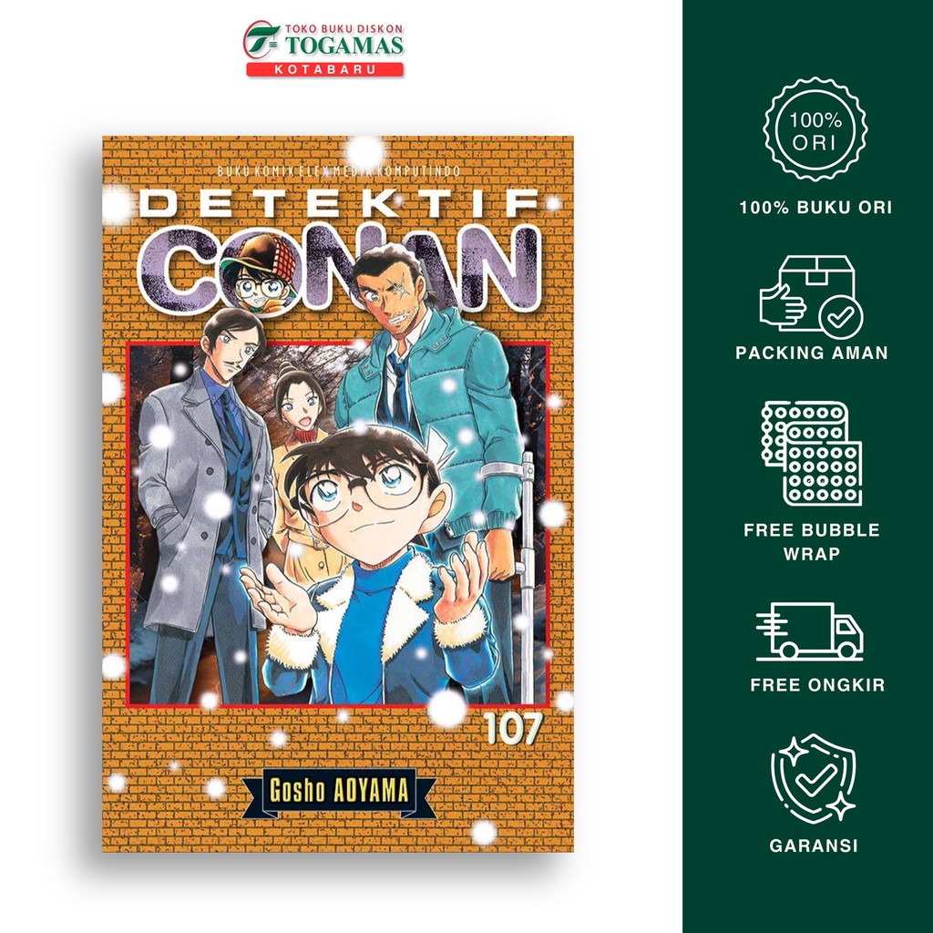 Detective Conan 107 - Aoyama Gosho - Elexmedia Komputindo (Elex)