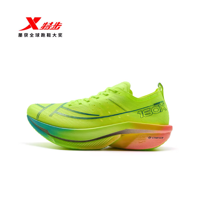 XTEP/Special Walk 160X6.5 PRO รองเท้าวิ่งรองเท้าผู้ชาย Champion Racing แผ่นคาร์บอน Shock Absorption 