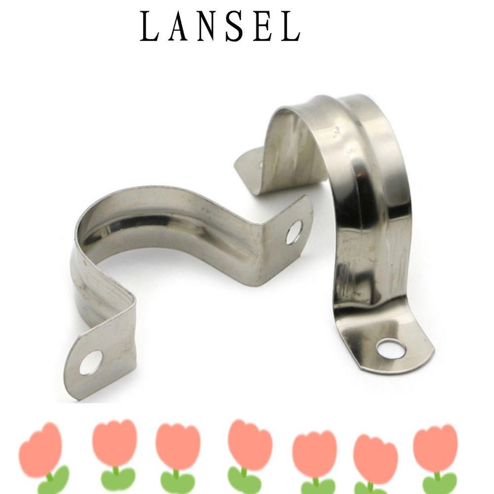 LANSEL1 10 ชิ้นคลิปขี่, ห่วงคอ M5-M100 5 มม.-100 มม. แคลมป์ท่อ Horseback, หัวเข็มขัดยึดสแตนเลส 304 ค