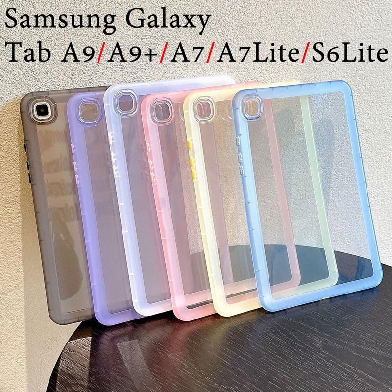 ใหม่ เคสโทรศัพท์มือถือ ซิลิโคน หนา กันกระแทก สี่มุม คุณภาพสูง สําหรับ Samsung Galaxy Tab S10Lite A7Lite S6Lite S7 S8 A9