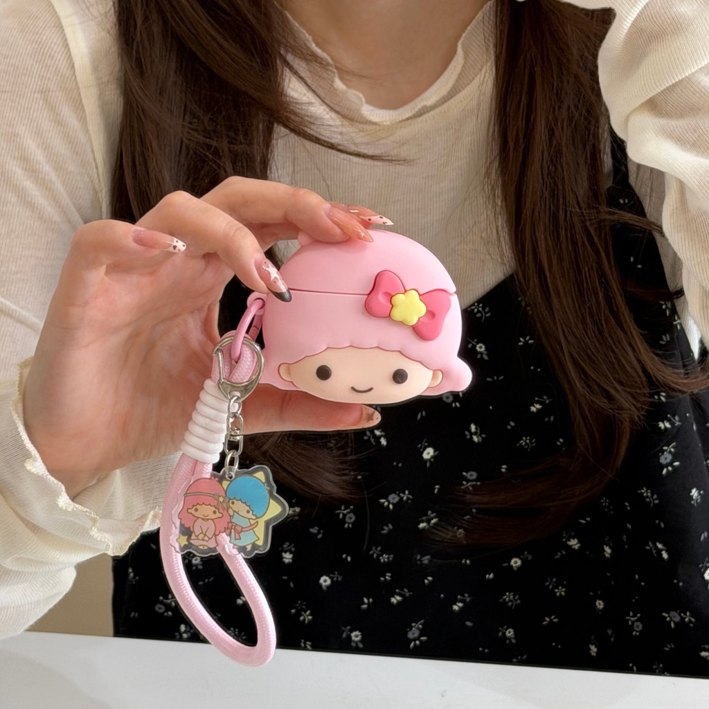Sanrio Little Twin Stars 3D เคสซิลิโคนสําหรับ AIRPODS 1 2 3 4ANC PRO น่ารักฝาครอบป้องกันปลอก ราคา ถูกที่สุด ดีลบีเคเค แกลเลอรีภาพที่ 2