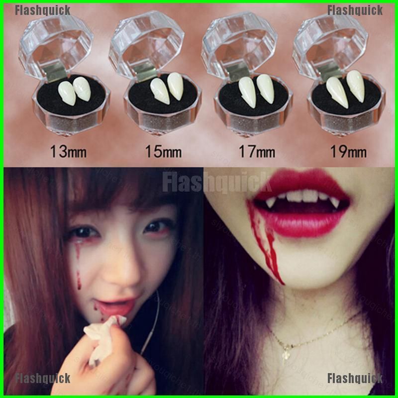 SY1 ฮาโลวีน Bloodcurdling Vampire Werewolves Fangs ปลอมฟันปลอมฟันคอสเพลย์ YS1