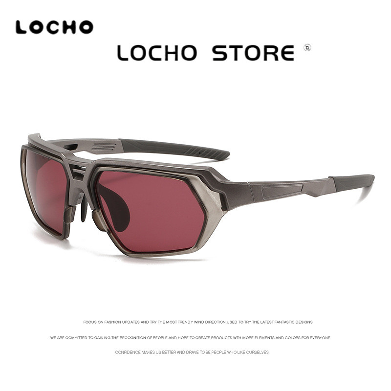 LOCHO แว่นกันแดดโพลาไรซ์ ป้องกันรังสียูวี กันลม เหมาะสำหรับกิจกรรมกลางแจ้ง ในซันไชน์ฤดูร้อน