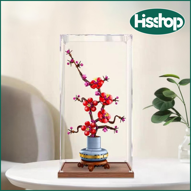 กล่องแสดงอะคริลิก,เคสโชว์ดอกพลัม 10369,กล่องโมเดล