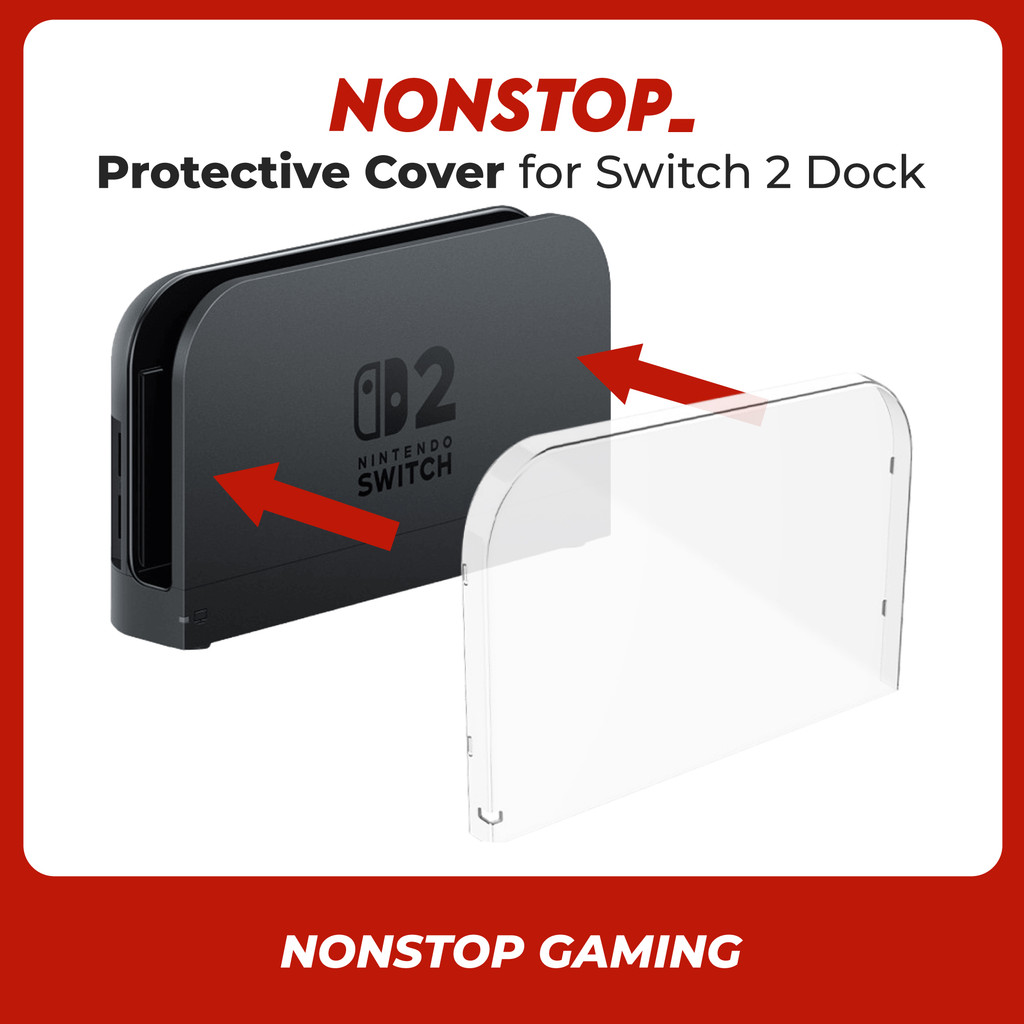 Nintendo Switch 2 เคสแท่นวางทีวีโปร่งใส Crystal Dock Cover สําหรับ TV Dock Switch 2 NSW2