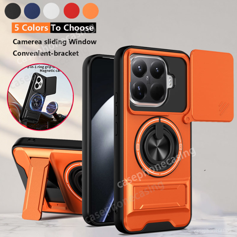 เคสโทรศัพท์สําหรับXiaomi 15T 14T Pro 15TPro 14TPro Xiaomi15TPro 4G 5G 2025 เคสโทรศัพท์ที่วางแม่เหล็กขาตั้งKickstandเกราะกันกระแทกTPUพลาสติกแข็งปกหลัง