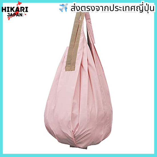 marna Shupatto Compact Bag Drop ( Pink ) Eco Bag Shupatto Folding ( Drop Vertical / Sturdy ) S460P