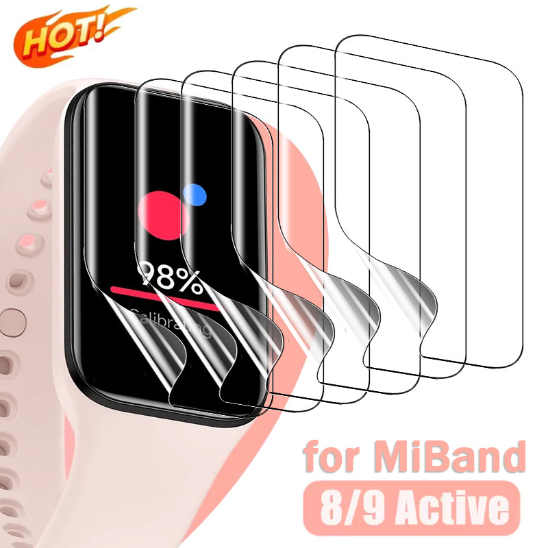 1-5PCS Hydrogel ฟิล์มสําหรับ Xiaomi Miband 9Active 8Active ป้องกันหน้าจอ Scratching สําหรับ Miband 9