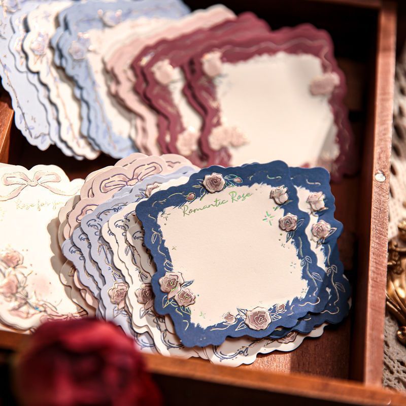 Vintage 3D นูนฟอยล์-ประทับกระดาษโน้ตตกแต่งพื้นหลังกระดาษสําหรับ Journal Scrapbooking Supplies
