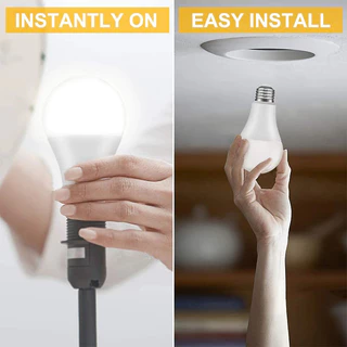 หลอดไฟ LED E27 3W 5W 7W 9W 13W 15W 18W 24W หลอดกลม แสงขาว 6500K/แสงวอร์มไวท์ 3000K ใช้ไฟบ้าน 220V แสงนวลตา ประหยัดพล
