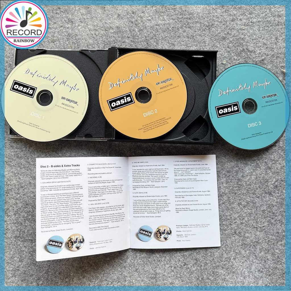 Oasis Definitely Maybe Original 3CD Brand New Album [Sealed] POP - รูปที่ 4