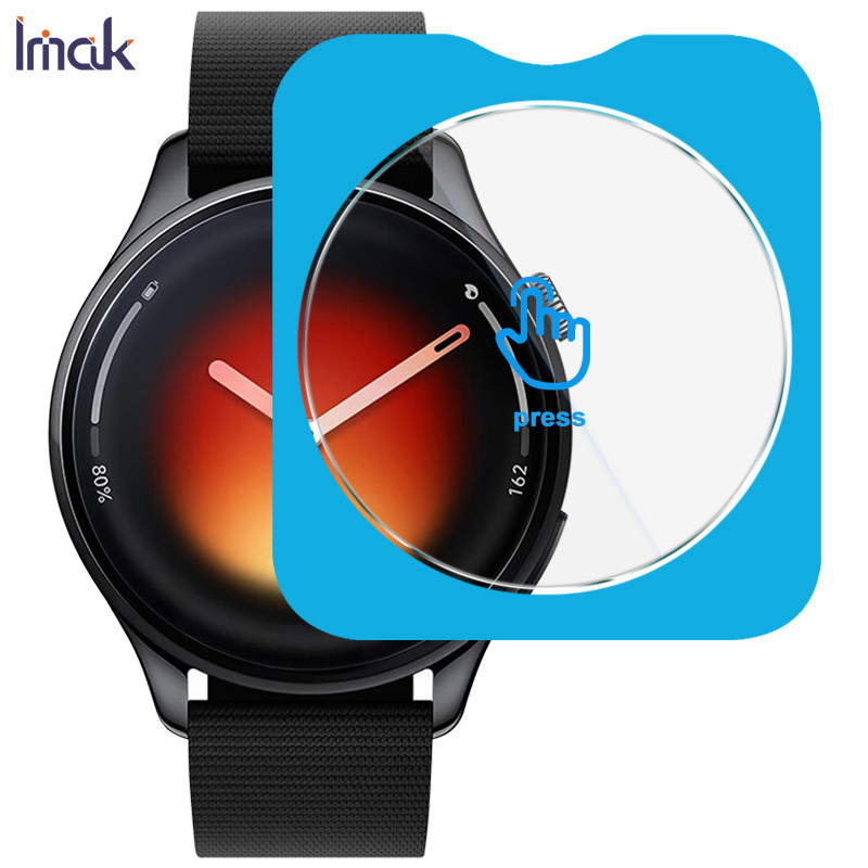 IMAK ฟิล์มกระจก Xiaomi Watch 5 Watch5 ทําความสะอาดนาฬิกาฟิล์มป้องกันตําแหน่งตนเอง