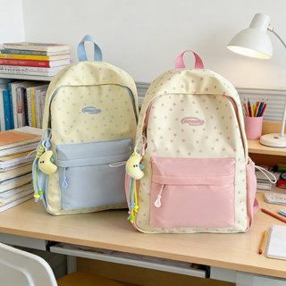 กระเป๋าเป้ผู้หญิงสไตล์เกาหลี นักเรียน ใส่สบายเบาๆ มีพื้นที่ม…